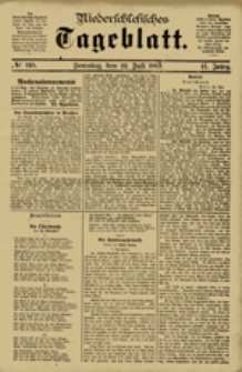 Niederschlesisches Tageblatt, no 168 (Sonntag, den 22. Juli 1883)