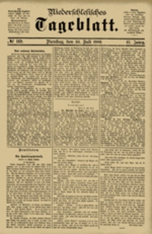 Niederschlesisches Tageblatt, no 169 (Dienstag, den 24. Juli 1883)
