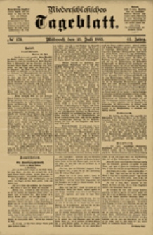Niederschlesisches Tageblatt, no 170 (Mittwoch, den 25. Juli 1883)