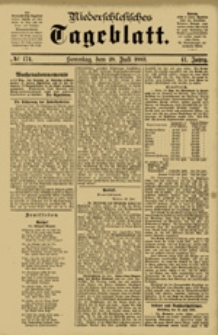 Niederschlesisches Tageblatt, no 174 (Sonntag, den 29. Juli 1883)