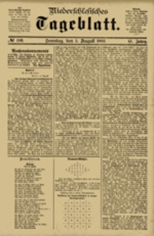 Niederschlesisches Tageblatt, no 180 (Sonntag, den 5. August 1883)