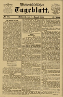 Niederschlesisches Tageblatt, no 182 (Mittwoch, den 8. August 1883)