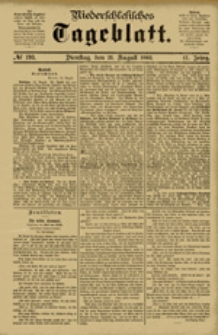 Niederschlesisches Tageblatt, no 193 (Dienstag, den 21. August 1883)