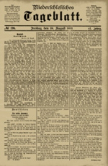 Niederschlesisches Tageblatt, no 196 (Freitag, den 24. August 1883)