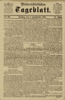 Niederschlesisches Tageblatt, no 208 (Freitag, den 7. September 1883)