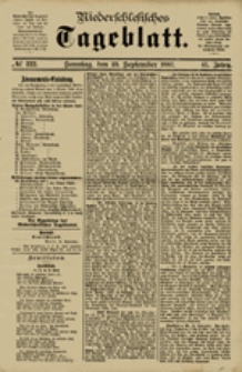 Niederschlesisches Tageblatt, no 222 (Sonntag, den 23. September 1883)