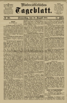 Niederschlesisches Tageblatt, no 275 (Sonnabend, den 24. November 1883)