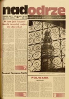 Nadodrze: dwutygodnik społeczno-kulturalny, nr 18 (31 sierpnia 1980 R.)