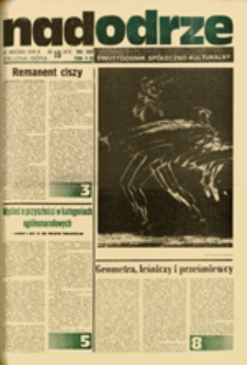 Nadodrze: dwutygodnik społeczno-kulturalny, nr 19 (14 września 1980 R.)