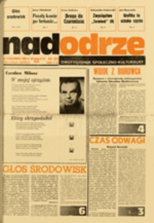 Nadodrze: dwutygodnik społeczno-kulturalny, nr 22 (26 października 1980 R.)
