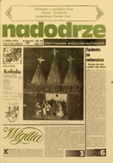 Nadodrze: dwutygodnik społeczno-kulturalny, nr 26 (21 grudnia 1980 R.)