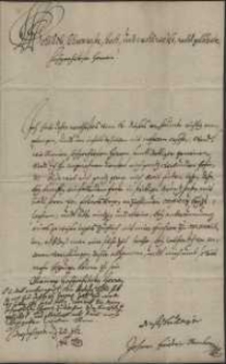 [Inc.:] Woll Edle, Ehrenveste, hoch und Wohlweisse, wohlgel&auml;hrte, Hochgeehrtesten Herren!