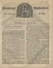 Grünberger Wochenblatt, No. 14. (17. Februar 1848)