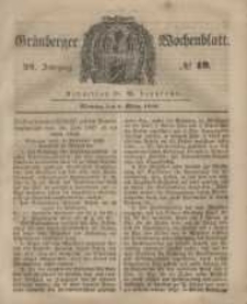 Grünberger Wochenblatt, No. 19. (6. März 1848)