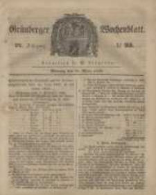 Grünberger Wochenblatt, No. 25. (27. März 1848)
