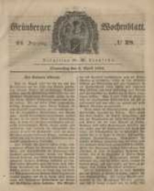 Grünberger Wochenblatt, No. 28. (6. April 1848)