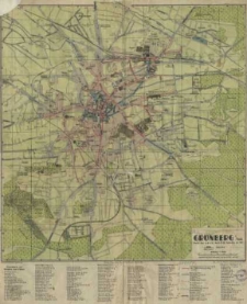Pharus-Plan Grünberg in Schlesien