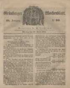 Grünberger Wochenblatt, No. 33. (24. April 1848)