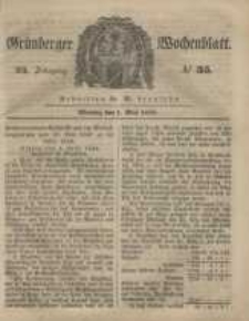 Grünberger Wochenblatt, No. 35. (1. Mai 1848)