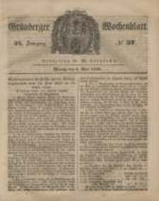 Grünberger Wochenblatt, No. 37. (8. Mai 1848)