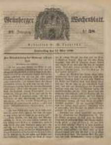 Grünberger Wochenblatt, No. 38. (11. Mai 1848)