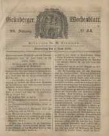Grünberger Wochenblatt, No. 44. (1. Juni 1848)