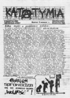 Katatymia: kwartalnik nieregularny, nr 1 - VI 87 r.