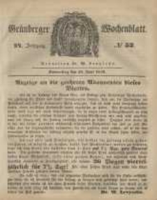 Grünberger Wochenblatt, No. 52. (29. Juni 1848)