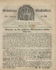 Grünberger Wochenblatt, No. 53. (3. Juli 1848)