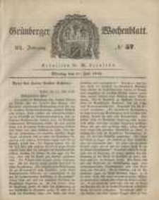 Grünberger Wochenblatt, No. 57. (17. Juli 1848)