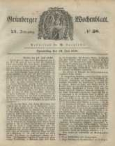 Grünberger Wochenblatt, No. 58. (20. Juli 1848)