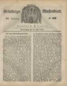 Grünberger Wochenblatt, No. 60. (27. Juli 1848)