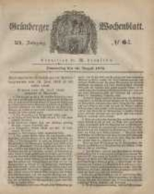 Grünberger Wochenblatt, No. 64. (10. August 1848)