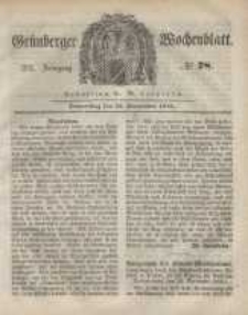 Grünberger Wochenblatt, No. 78. (28. September 1848)