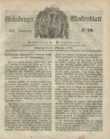 Grünberger Wochenblatt, No. 79. (2. Oktober 1848)