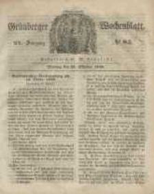 Grünberger Wochenblatt, No. 85. (23. Oktober 1848)