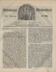 Grünberger Wochenblatt, No. 88. (2. November 1848)