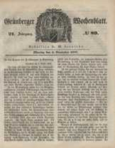 Grünberger Wochenblatt, No. 89. (6. November 1848)