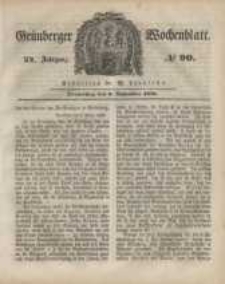 Grünberger Wochenblatt, No. 90. (9. November 1848)