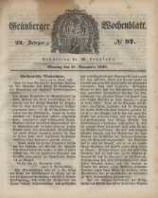 Grünberger Wochenblatt, No. 97. (27. November 1848)