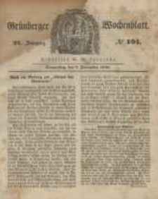 Grünberger Wochenblatt, No. 101. (7. December 1848)