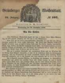 Grünberger Wochenblatt, No. 107. (28. December 1848)