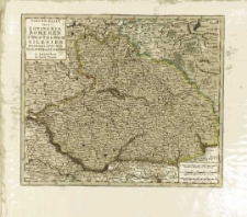 Nieuwe Kaart van't Koninkryk Bohemen T Hertogdom Silesien Markgraafschap Moravien en Lusatien te Amsterdam by Isaak Tirion