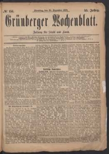 Grünberger Wochenblatt: Zeitung für Stadt und Land, No. 151. (23. Dezember 1879)