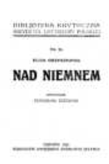 Eliza Orzeszkowa: Nad Niemnem
