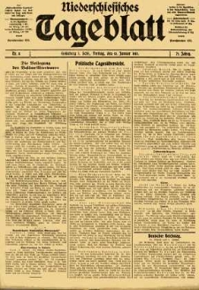 Niederschlesisches Tageblatt, no 8 (Freitag, den 10. Januar 1913)