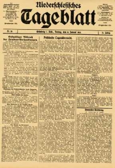 Niederschlesisches Tageblatt, no 26 (Freitag, den 31. Januar 1913)