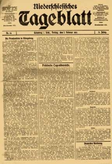 Niederschlesisches Tageblatt, no 32 (Freitag, den 7. Februar 1913)