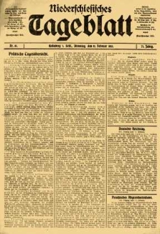 Niederschlesisches Tageblatt, no 35 (Dienstag, den 11. Februar 1913)