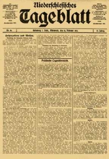 Niederschlesisches Tageblatt, no 36 (Mittwoch, den 12. Februar 1913)